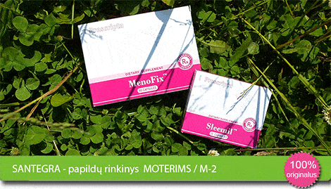 Santegra - papildu rinkinys moterims - MenoFix™ (60) + Sleemil™ (20) santegra-papildu-rinkinys-moterims-menofix-sleemil-kaina-akcija-pigiau